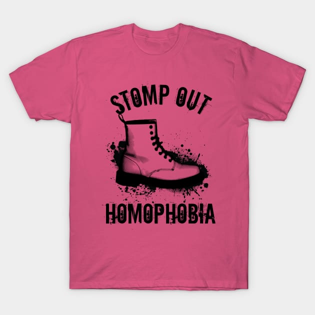 Stomp Out Homophobia T-Shirt by patrickkingart